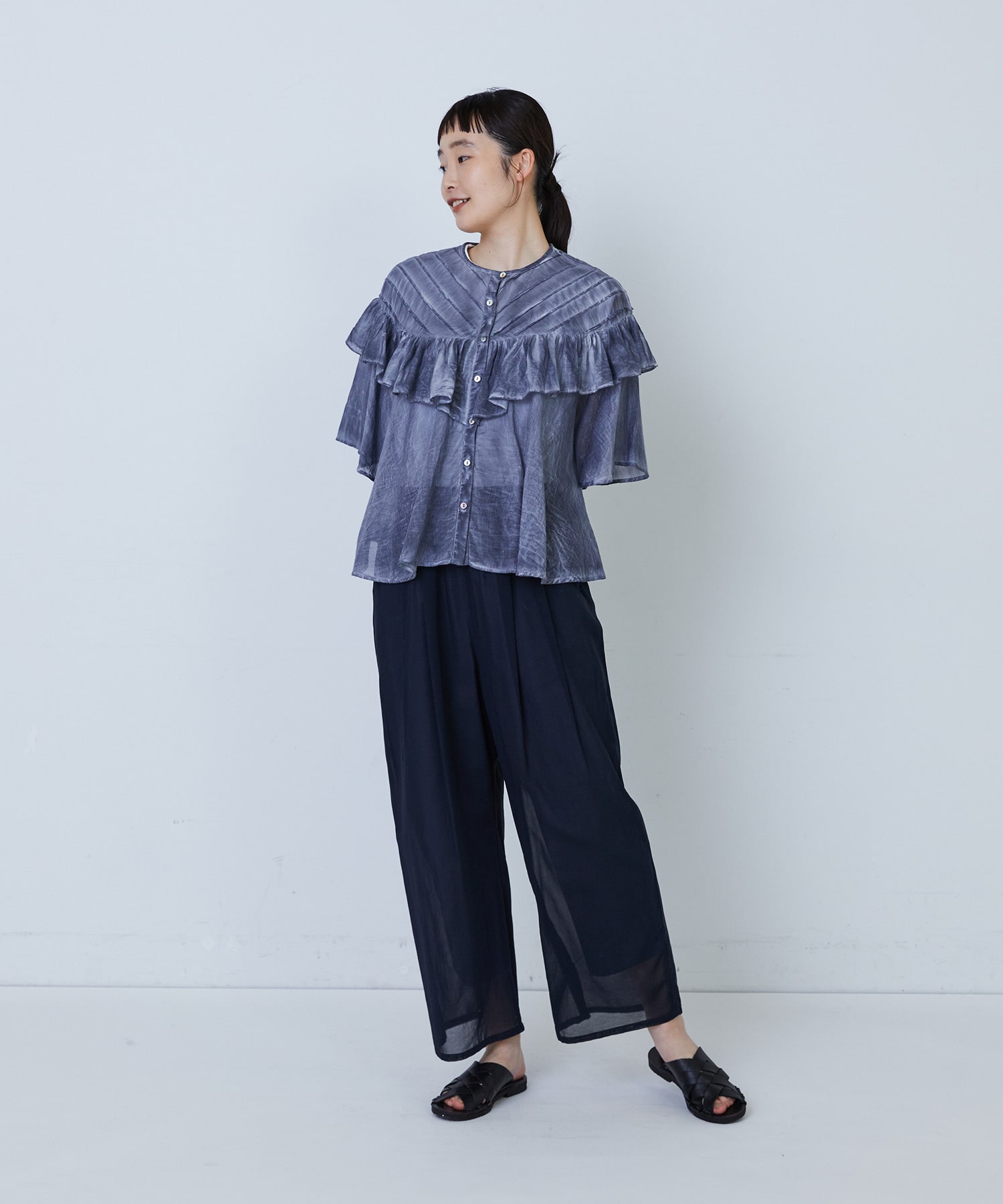 インドピグメントダイデザインブラウス｜BIGI online store - ビギ