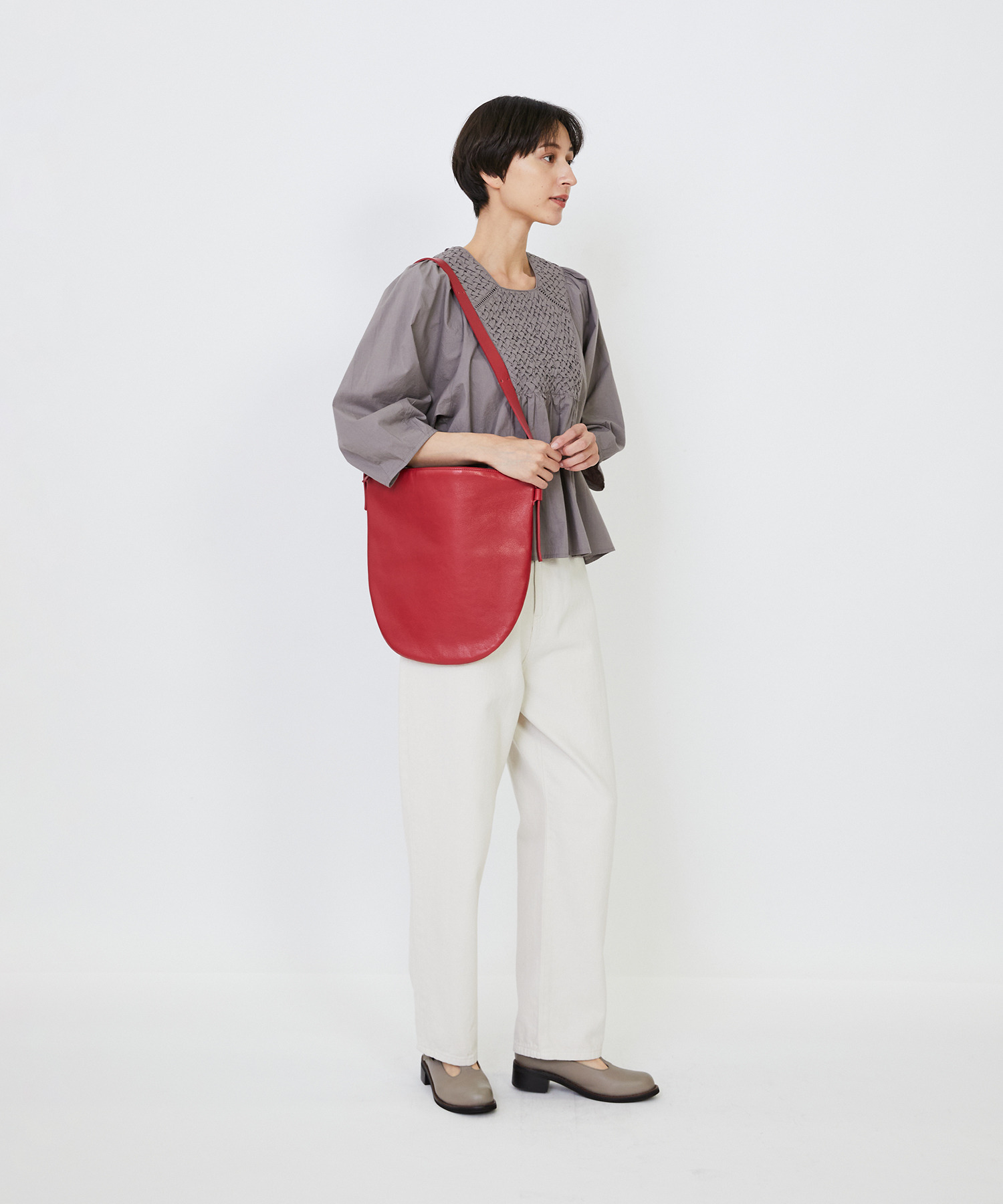 Bucket Baggage】【別注カラー】＜Orange Piece Shoulder ＞ショルダー