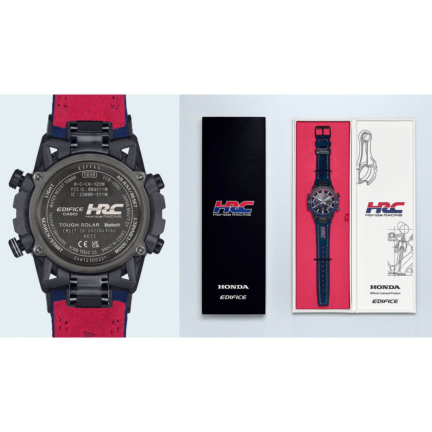 CASIO】EDIFICE Honda Racing コラボレーションモデル/ECB-2000HR-1AJR