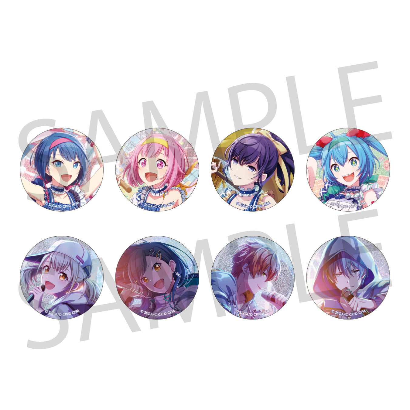 予約商品】【再販】グリッター缶バッジ イベントイラストコレクション