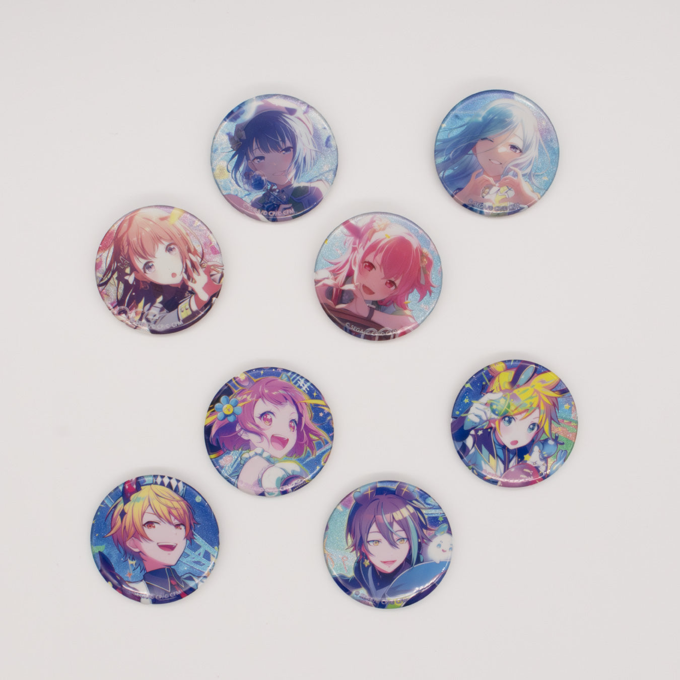 プロセカ 桐谷遥 グリッター缶バッジ 42C 41C グリッター缶バッジ