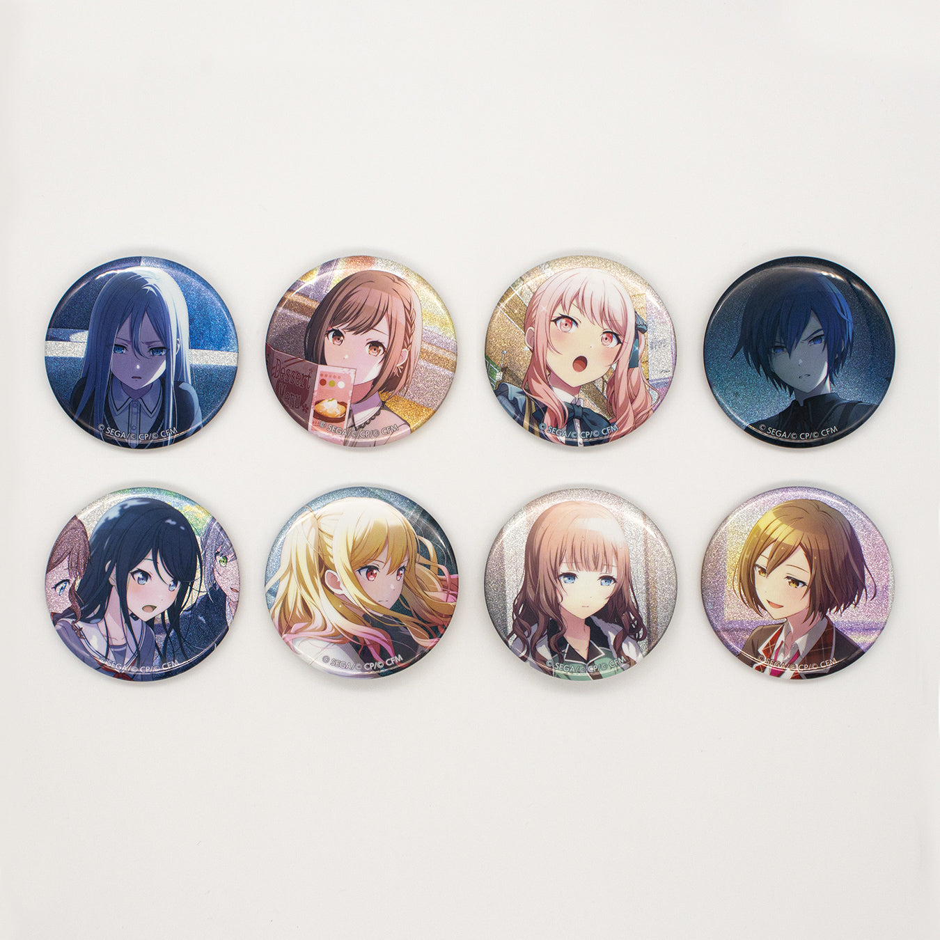 プロセカ 朝比奈まふゆ 16c エルピス グリッター 缶バッジ