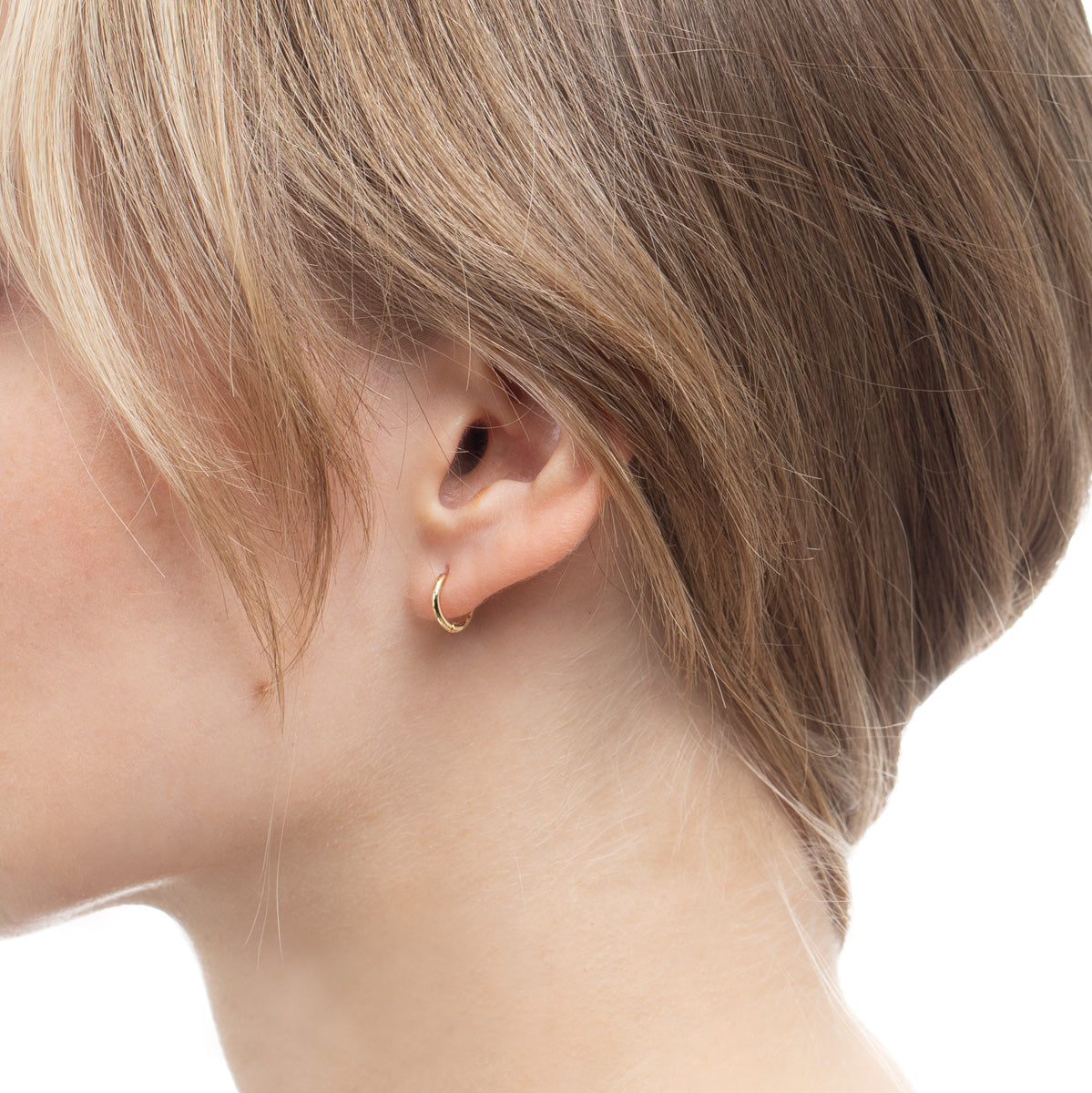 K18 MANHATTAN フープ ピアス S サイズ