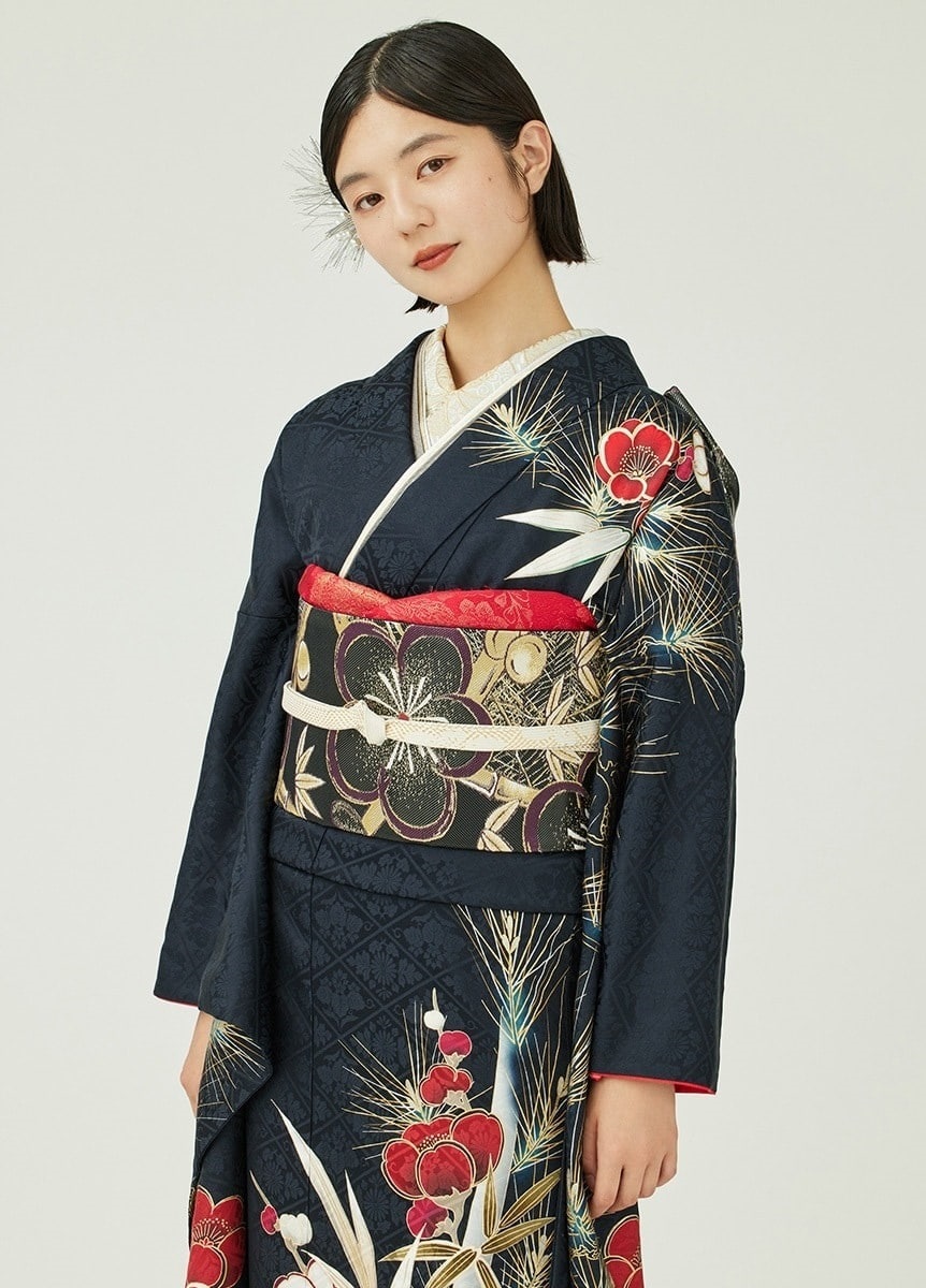 袋帯 松竹梅-黒-（ご予約受注品） | 振袖 | やまとオンラインストア