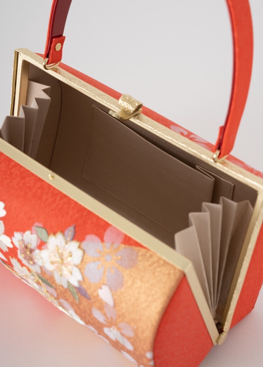 振袖用草履バッグセット 桜刺繍 赤 | 振袖 | やまとオンラインストア