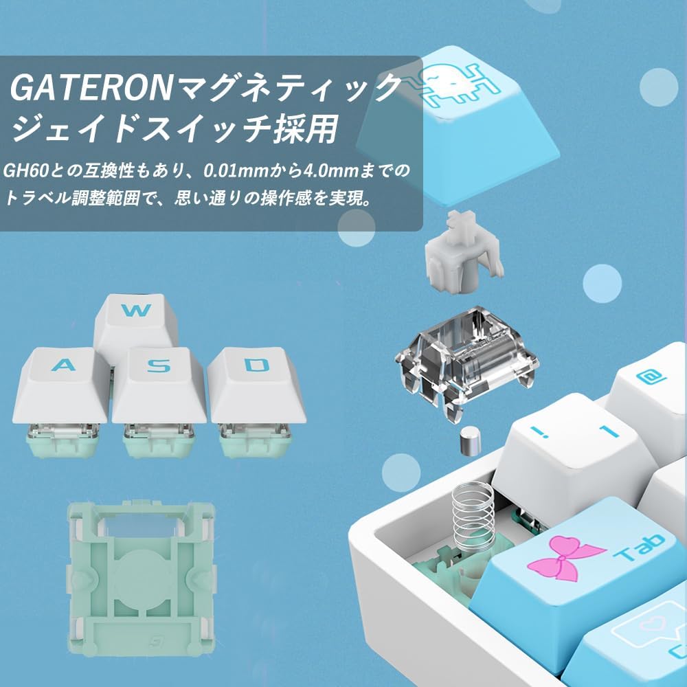 Sikakeyb Castle HM66 60% US配列 有線 8000Hz ラピッドトリガー対応