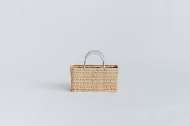warang wayan ストローかごバッグ 浅型 ホワイト ｜くらすこと公式