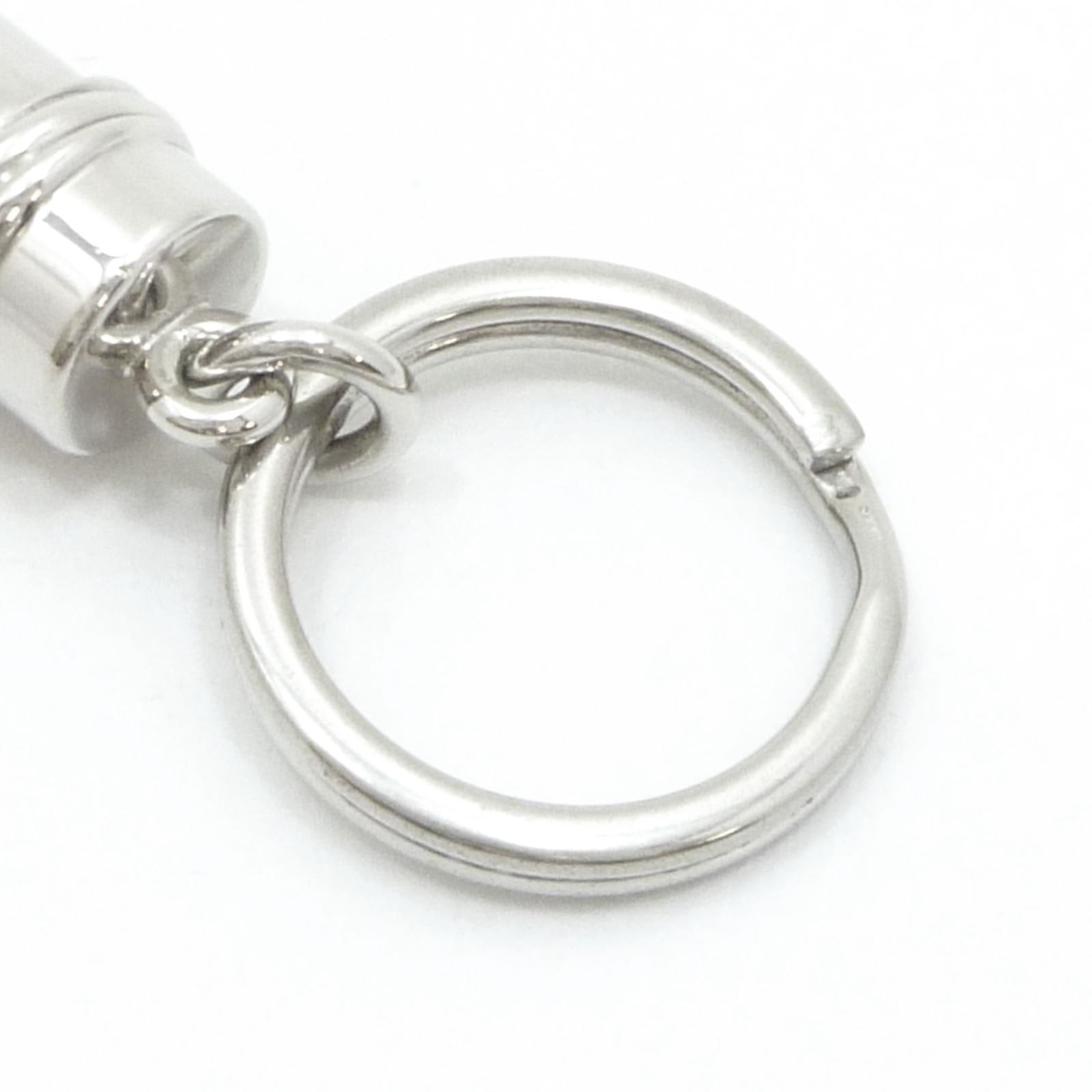 カルティエ ピルケース キーホルダー バッグチャーム シルバー 金属