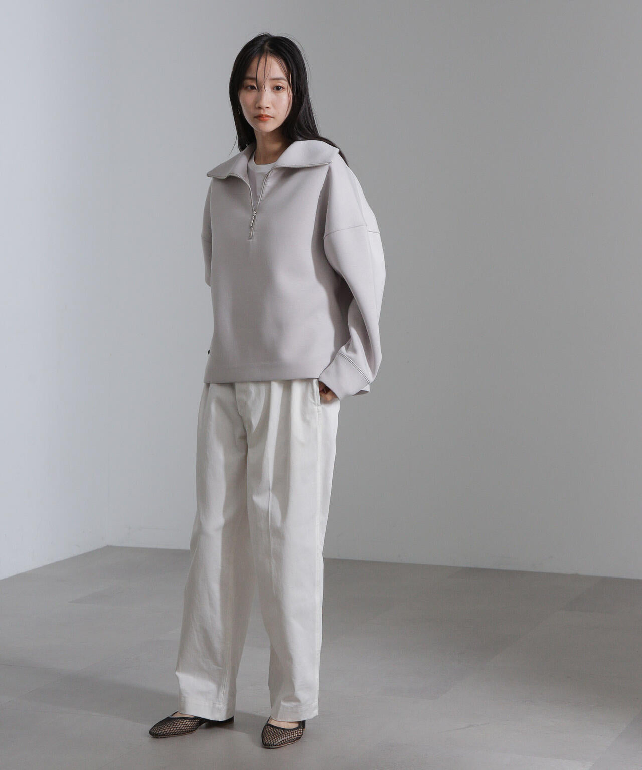 ダンボール ハーフジップ プルオーバー ( セットアップ 可)