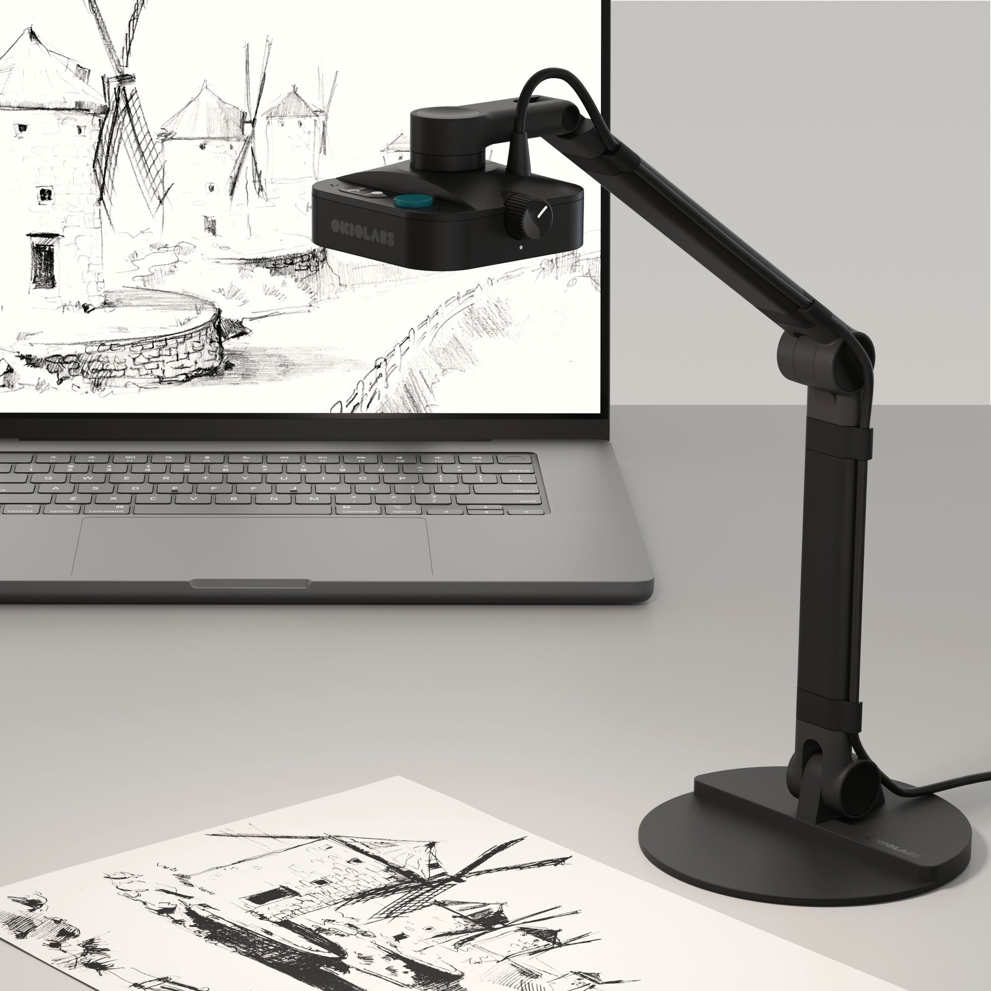 OKIOCAM X1 Dual-Mode Document Camera & Webcam 8MP with Light and