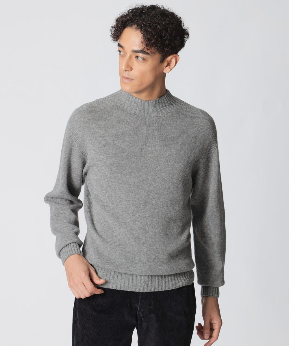 数量限定】「COLLECTION LINE」ガーンジーモックネックニット(トップス