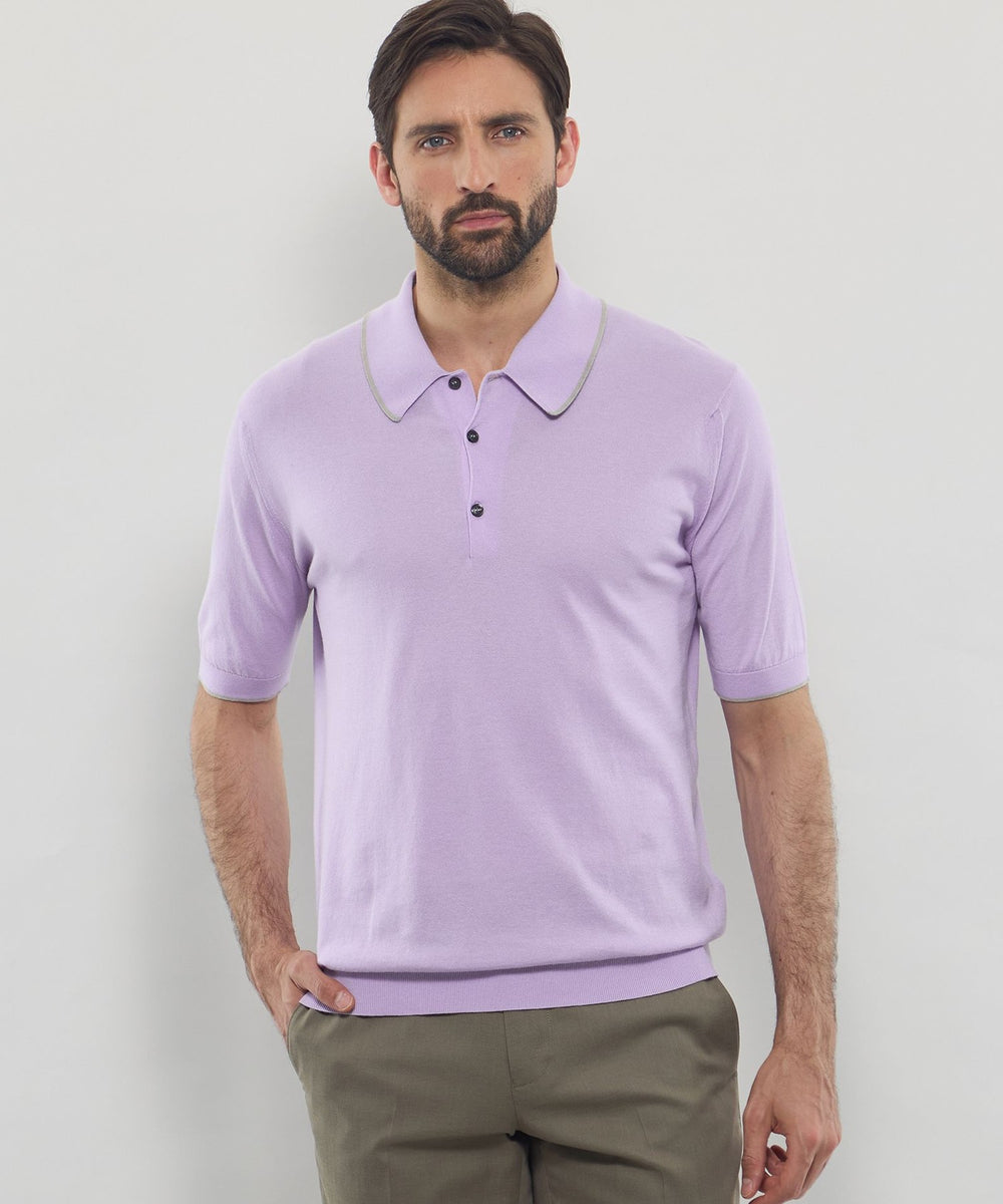 JOHN SMEDLEY】シーアイランドコットンファインゲージニットポロ