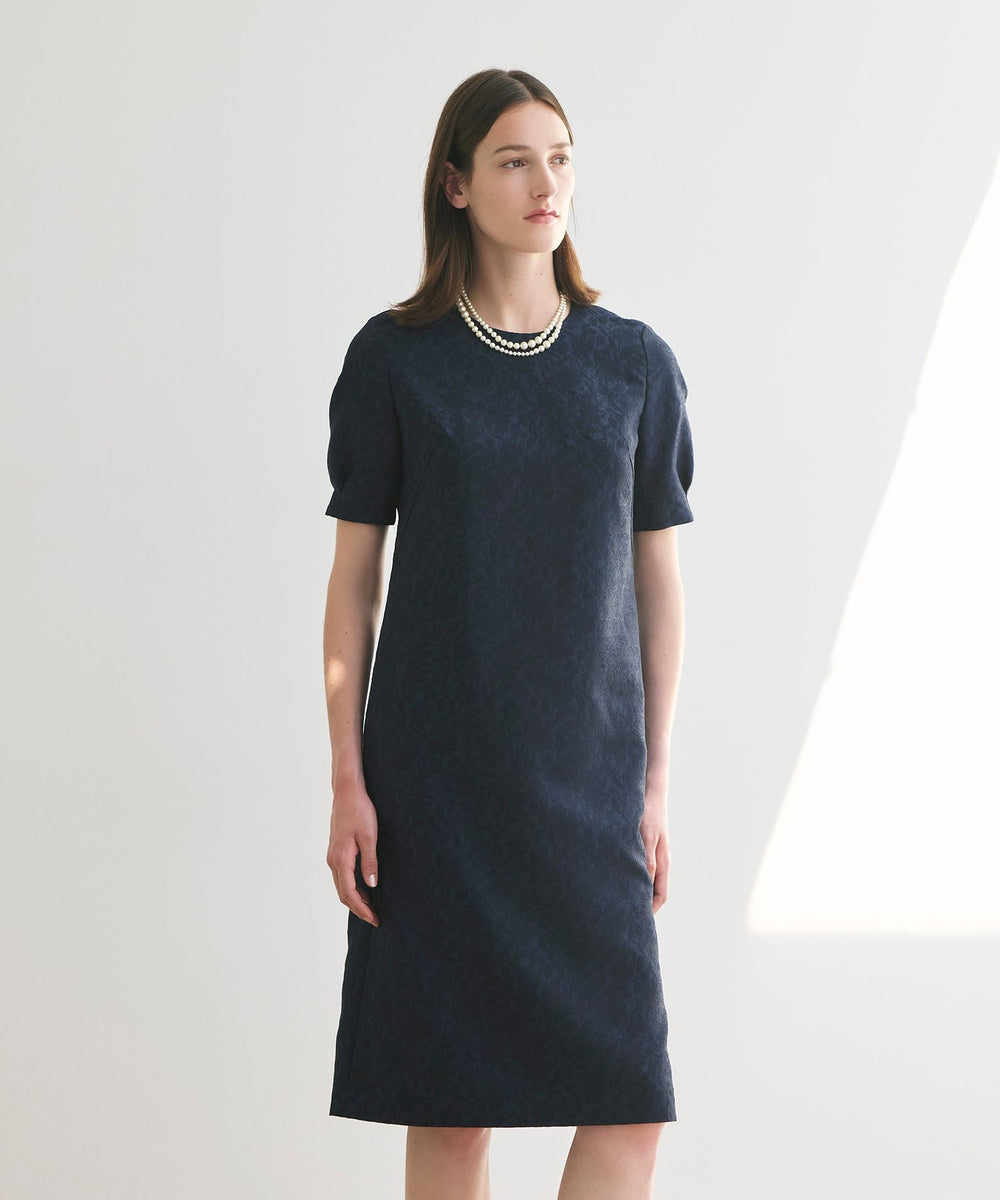 ウォッシャブル】フラワージャカード ワンピース(ワンピース)｜Paul