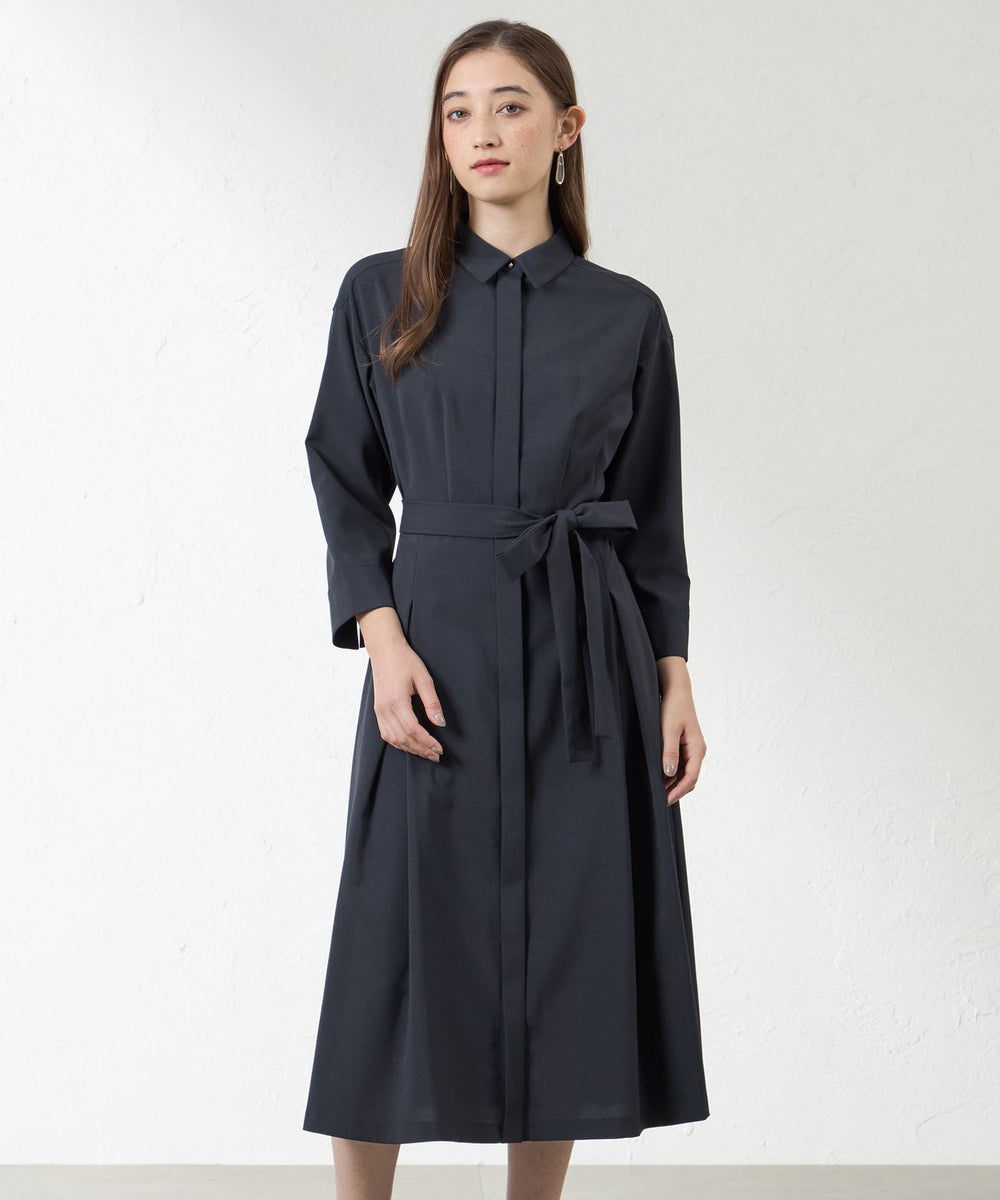 ウーリーポリエステルワンピース(ワンピース)｜AMACA(アマカ)の