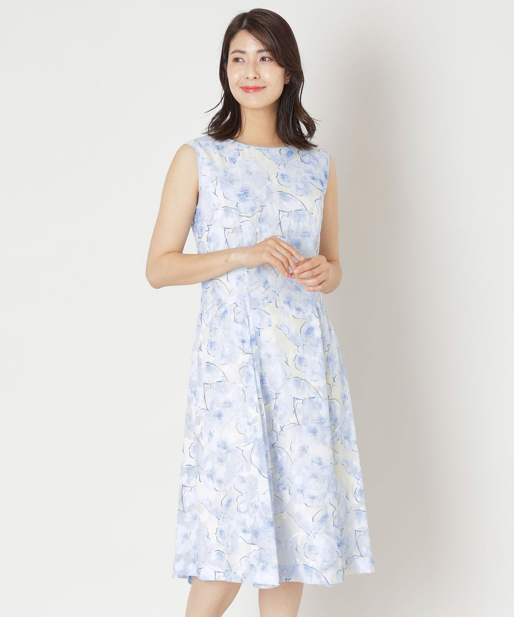 ローズプリントジャカード ワンピース(ワンピース)｜TO BE CHIC(トゥー