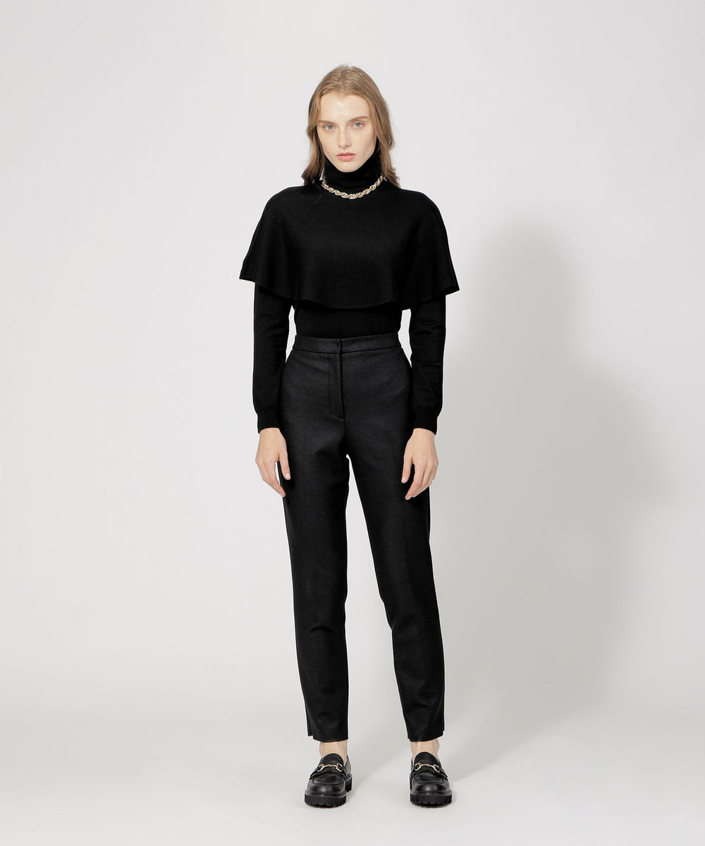 スーパーファインウール ケープレイヤードニット(トップス)｜EPOCA