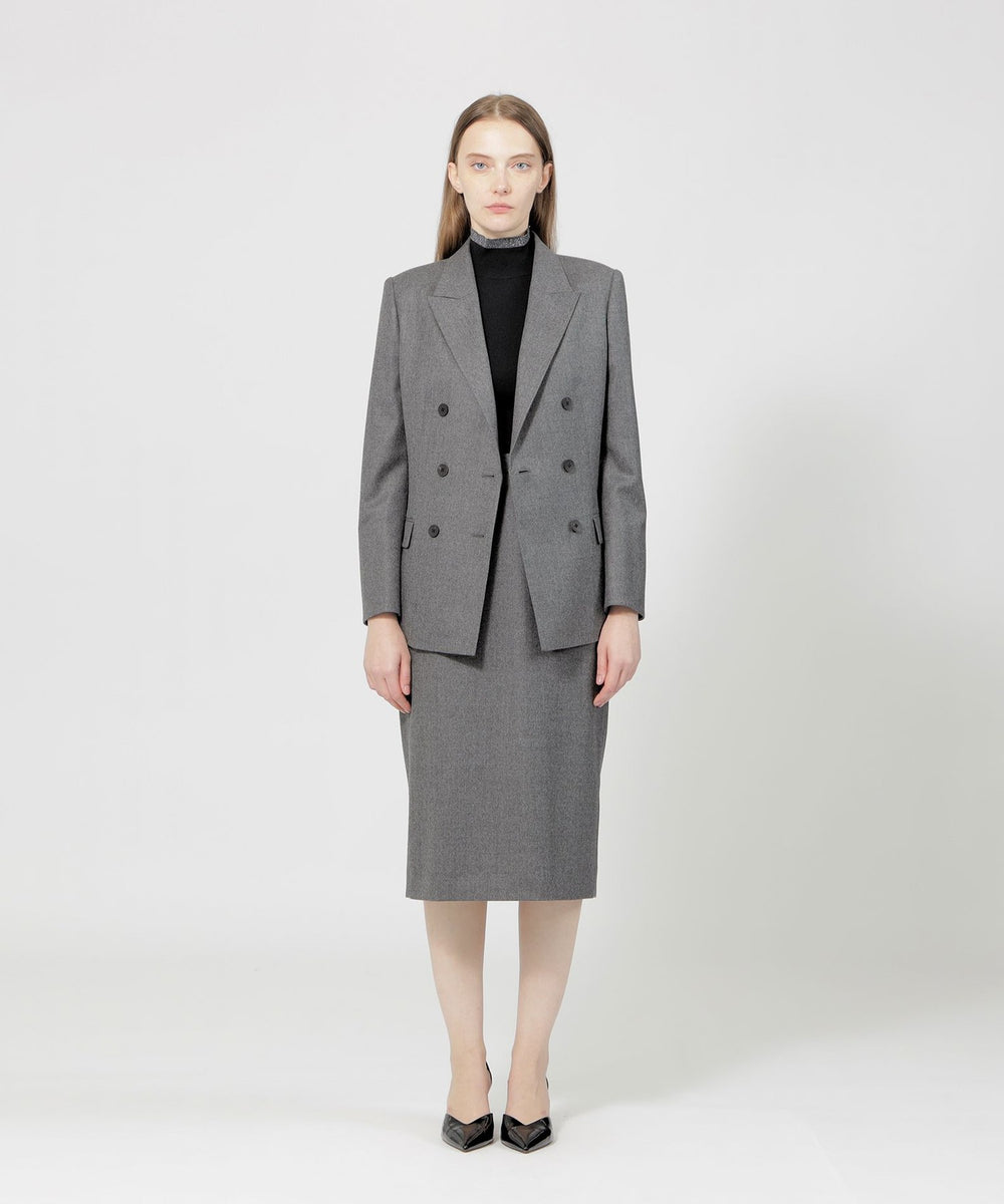 VERY NaVY2024年12月号掲載】ストレッチウールフラノ ダブルブレスト