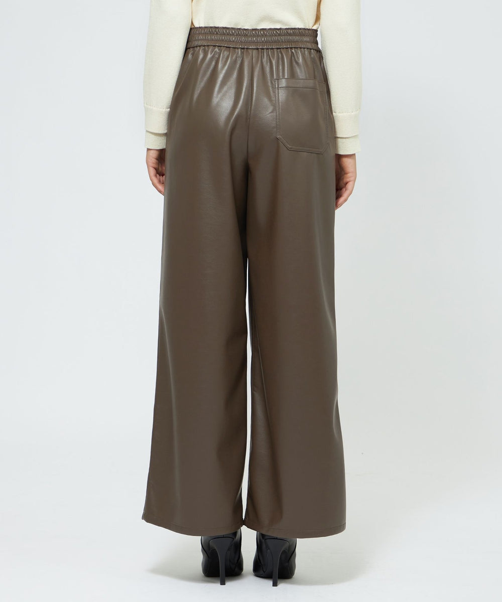 シンセティックレザー ワイドパンツ(パンツ)｜EPOCA(エポカ)の
