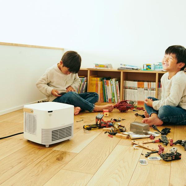 人感センサー付き セラミックファンヒーター ポカCUBE SH-CF131 | シロ