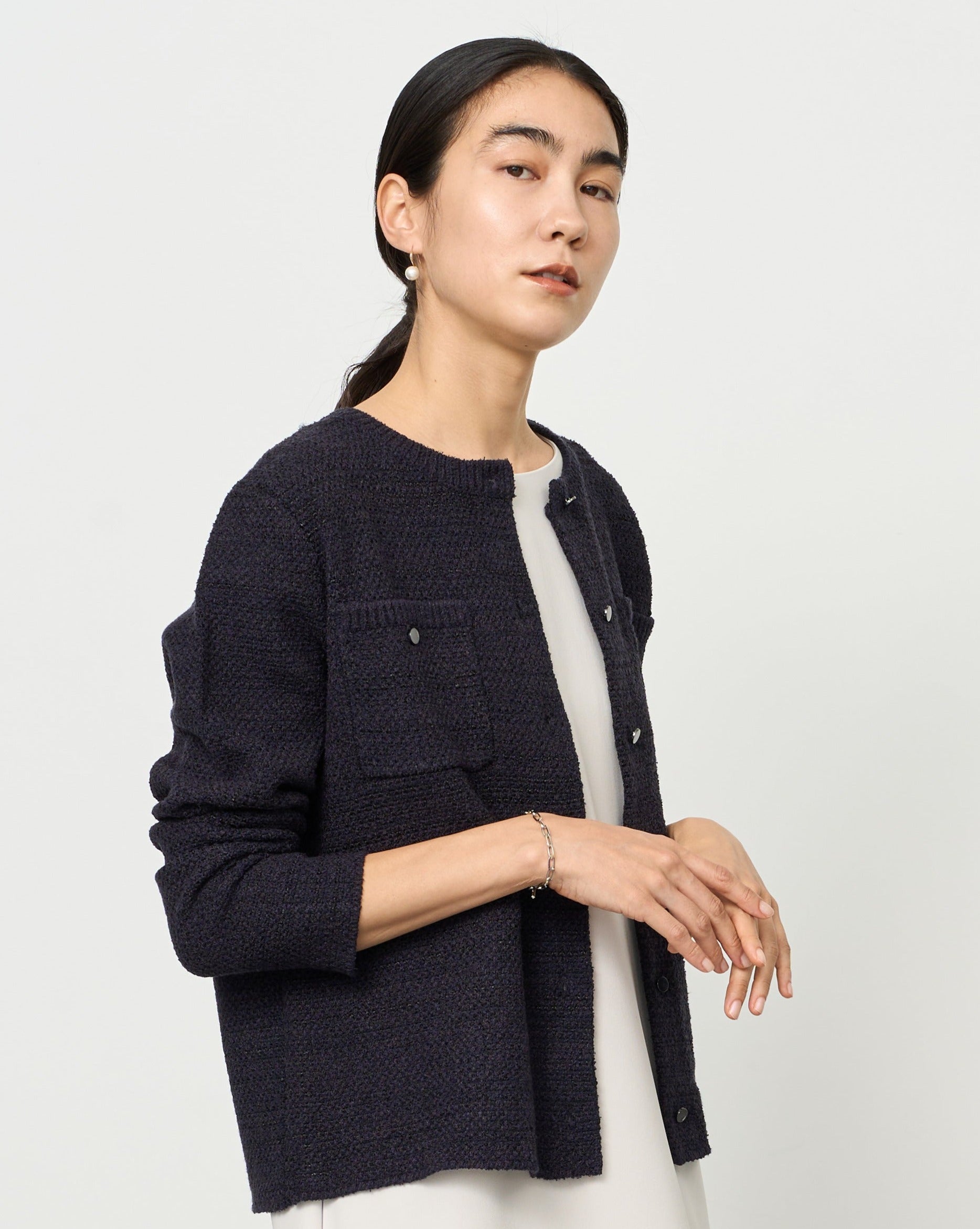 鹿の子ニットカーディガン- SOÉJU online store｜上質な大人の女性の