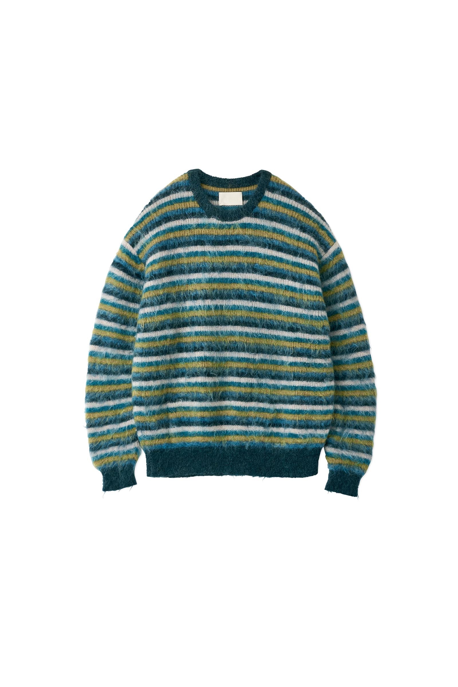 YOKE / MOHAIR BORDER SWEATER – carol ONLINE STORE