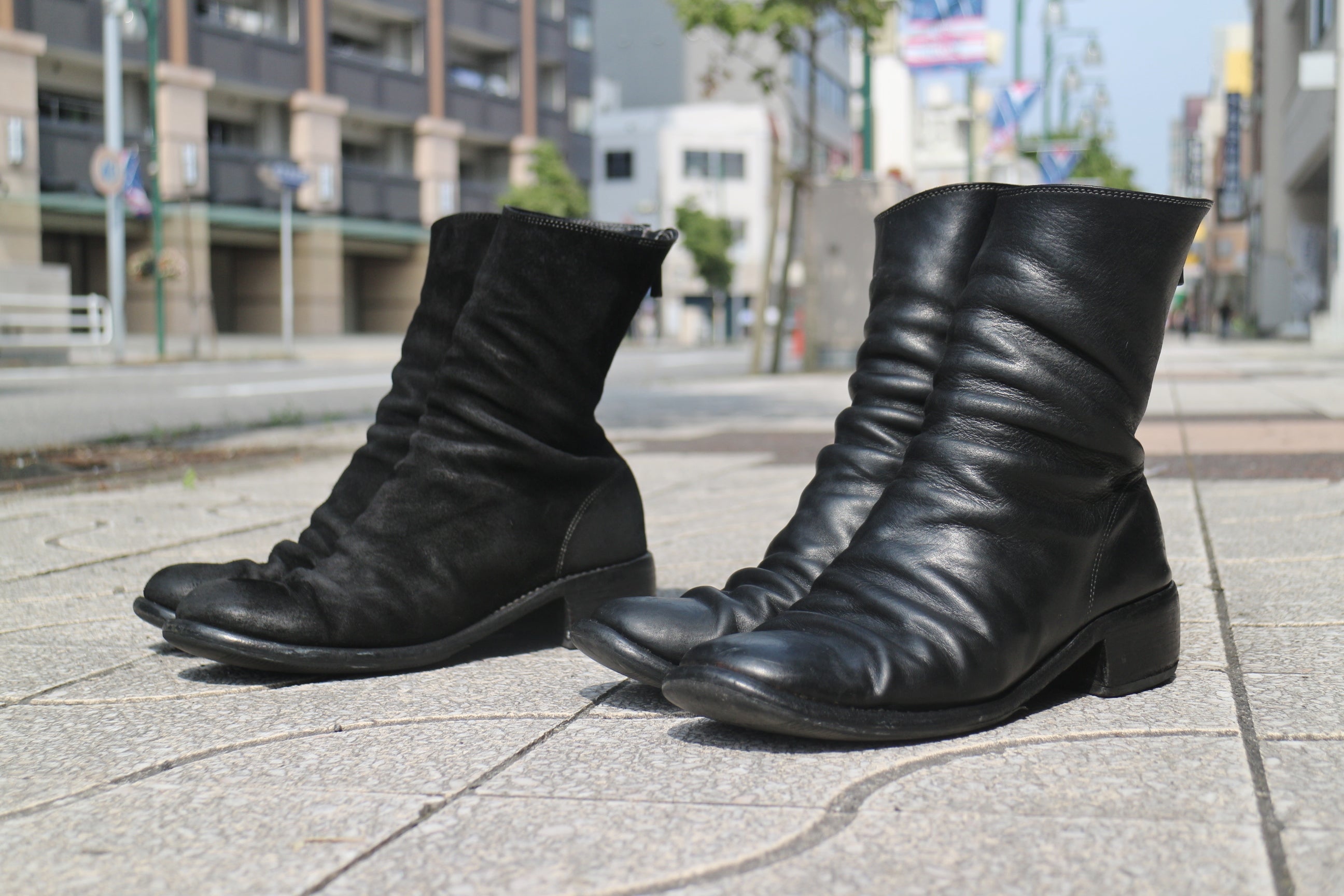 GUIDI 788 back zip boots horse smooth & reverse | nadja homme