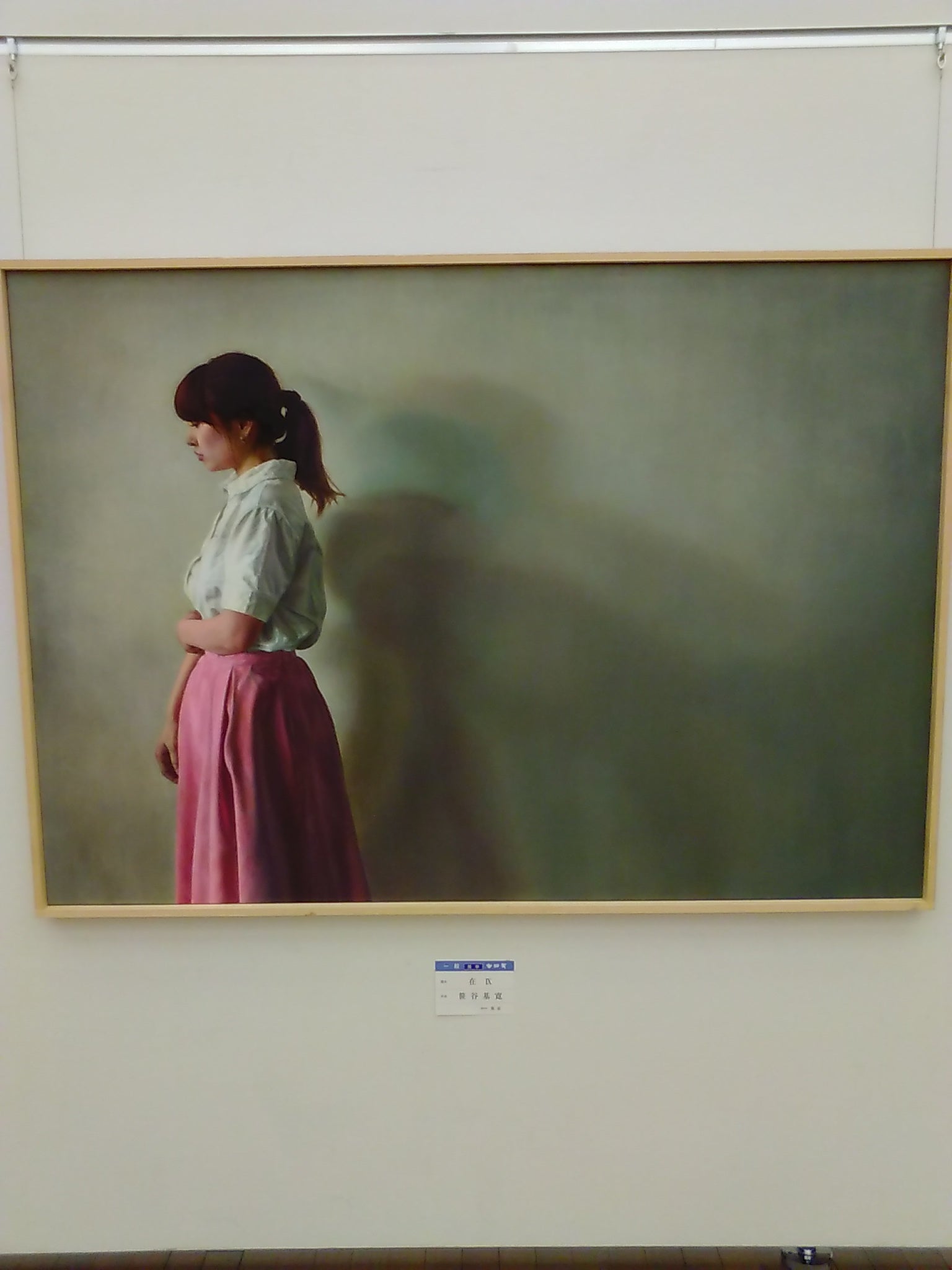 江成 一郎 氏 のP10号油彩作品「うたたね」裸婦の名手 白日会会員 日