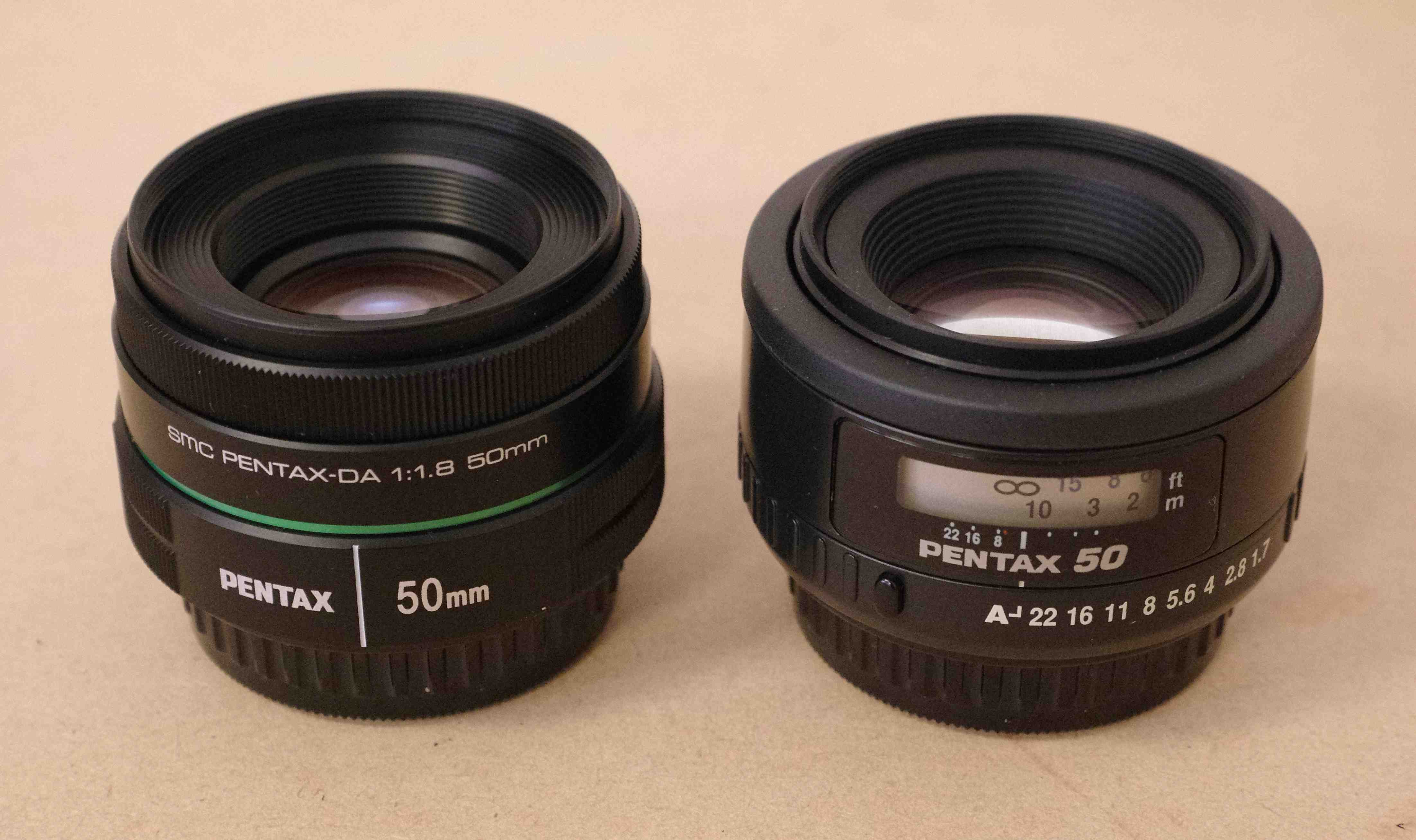 smc PENTAX DA 50mm f1.8 と Kマウント50mmクラスレンズ | hobbyvariety