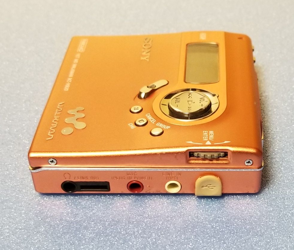 MDポータブルレコーダー SONY MZ-N920-O NetMD MDLP対応 完動品 | 驚愕