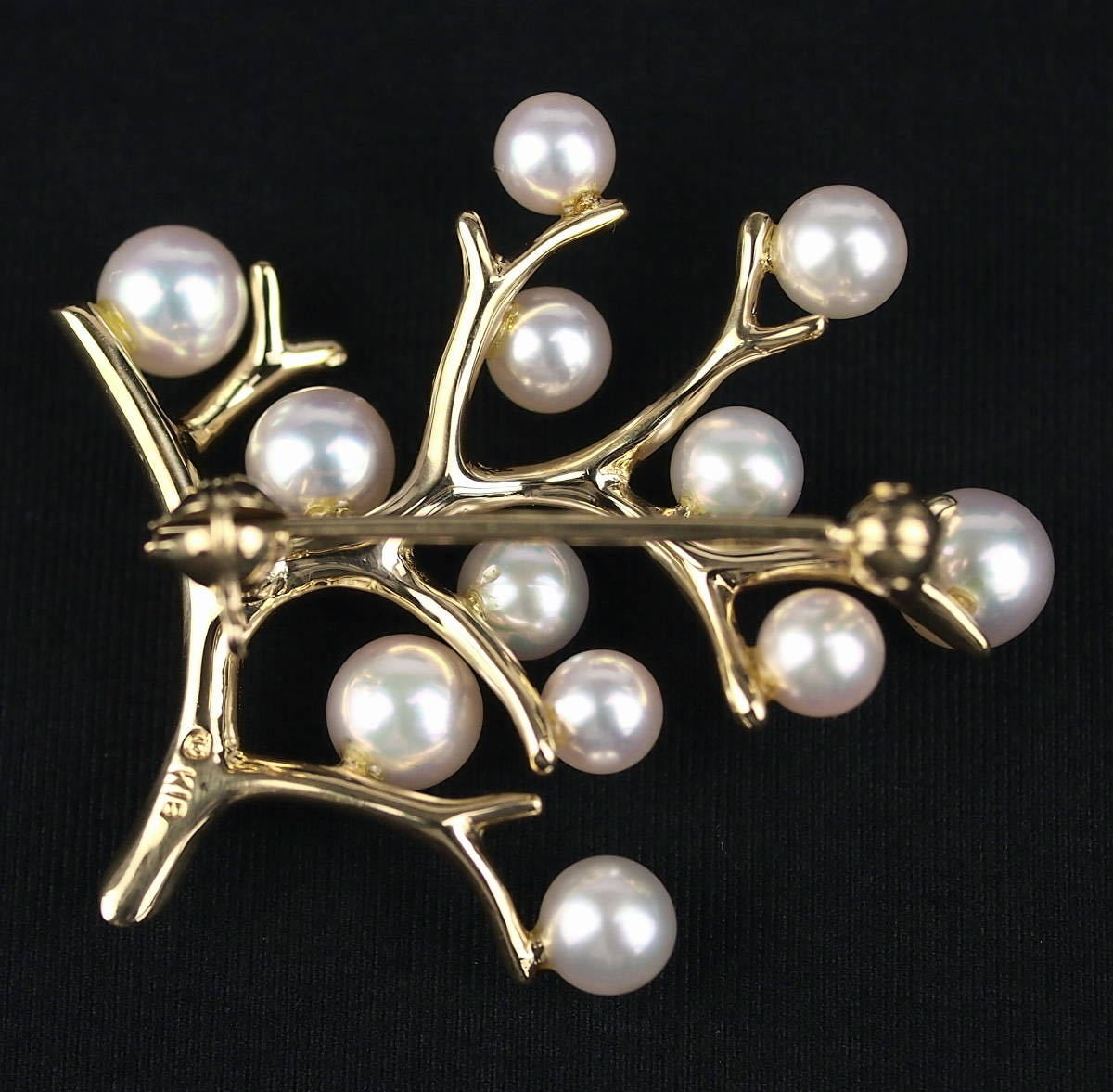 Mikimoto ミキモト 幸福の木 パール K18 ブローチ | 【Kio Vintage】