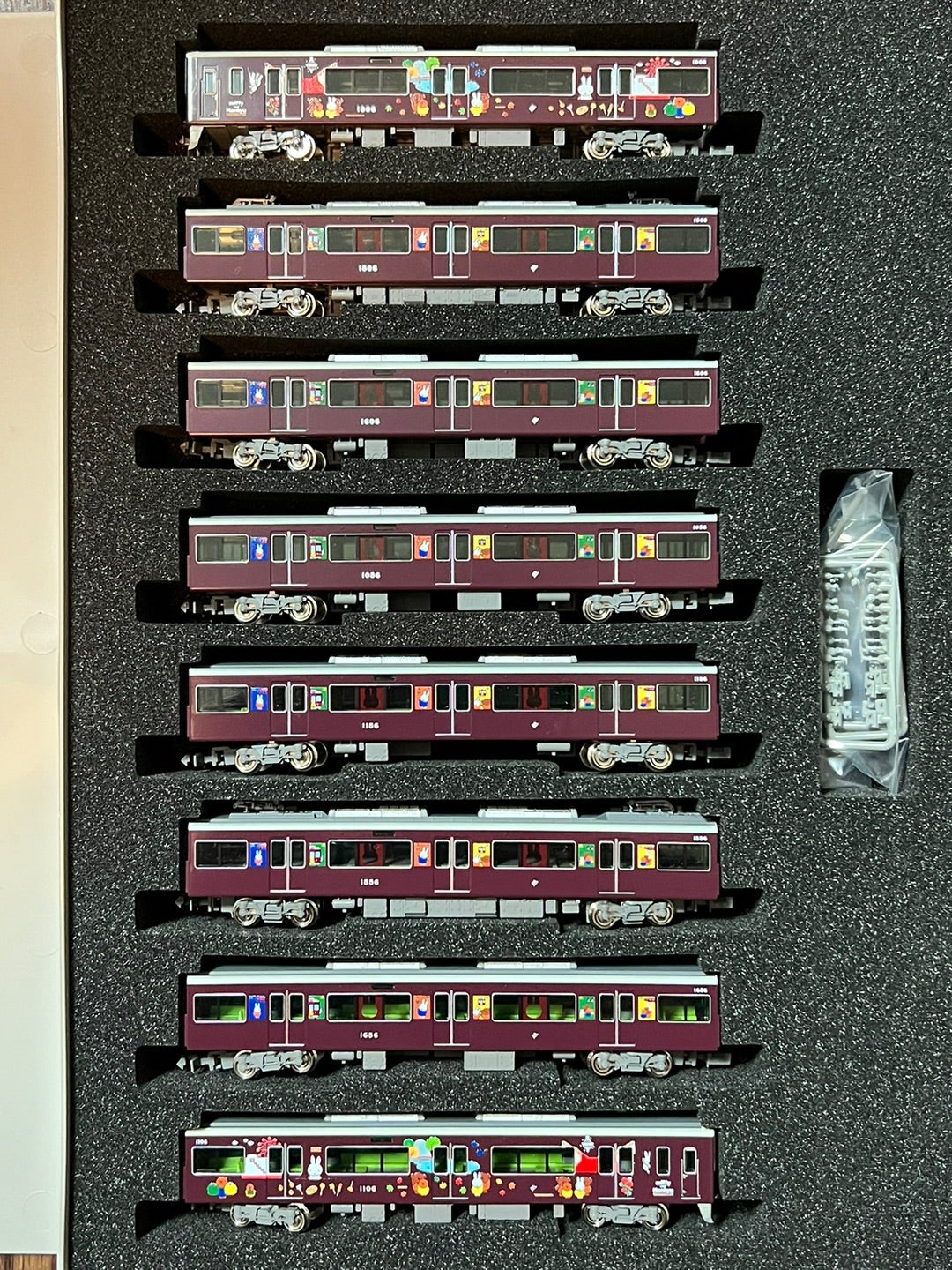 阪急電車オリジナル 阪急1000系「ミッフィー号」宝塚線の入線整備