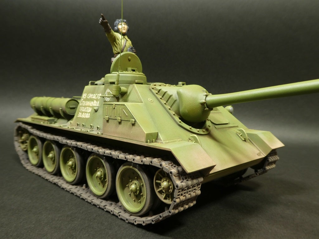 タミヤ 1/25 SU-100 ソビエト襲撃砲戦車ジューコフ（その10＜完成