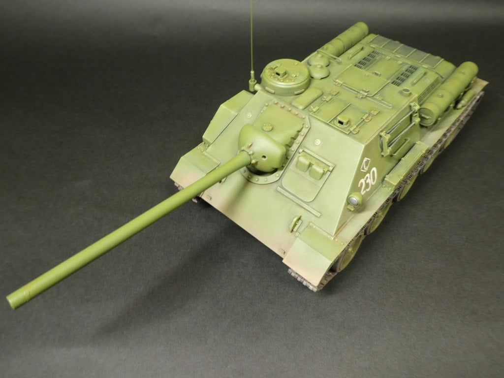 タミヤ 1/25 SU-100 ソビエト襲撃砲戦車ジューコフ（その10＜完成