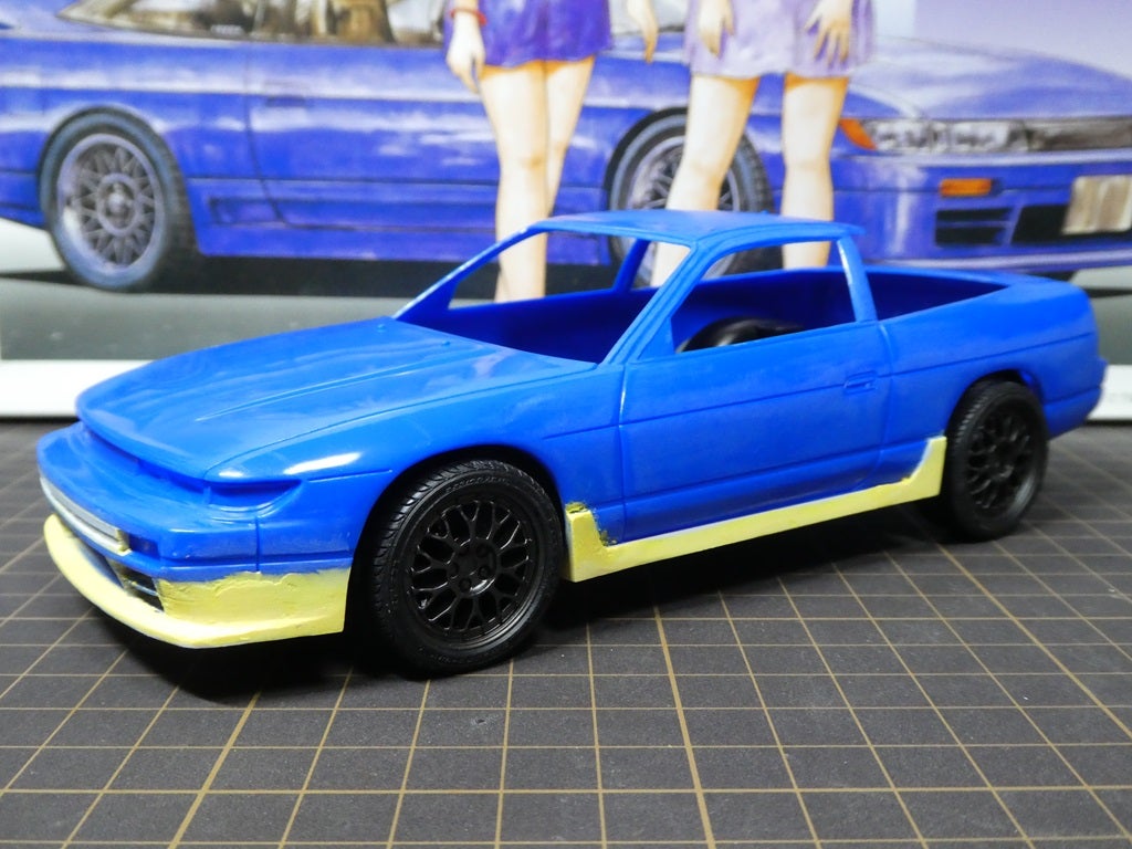 フジミ 1/24 頭文字D 日産シルエイティ with 真子＆沙雪フィギュア