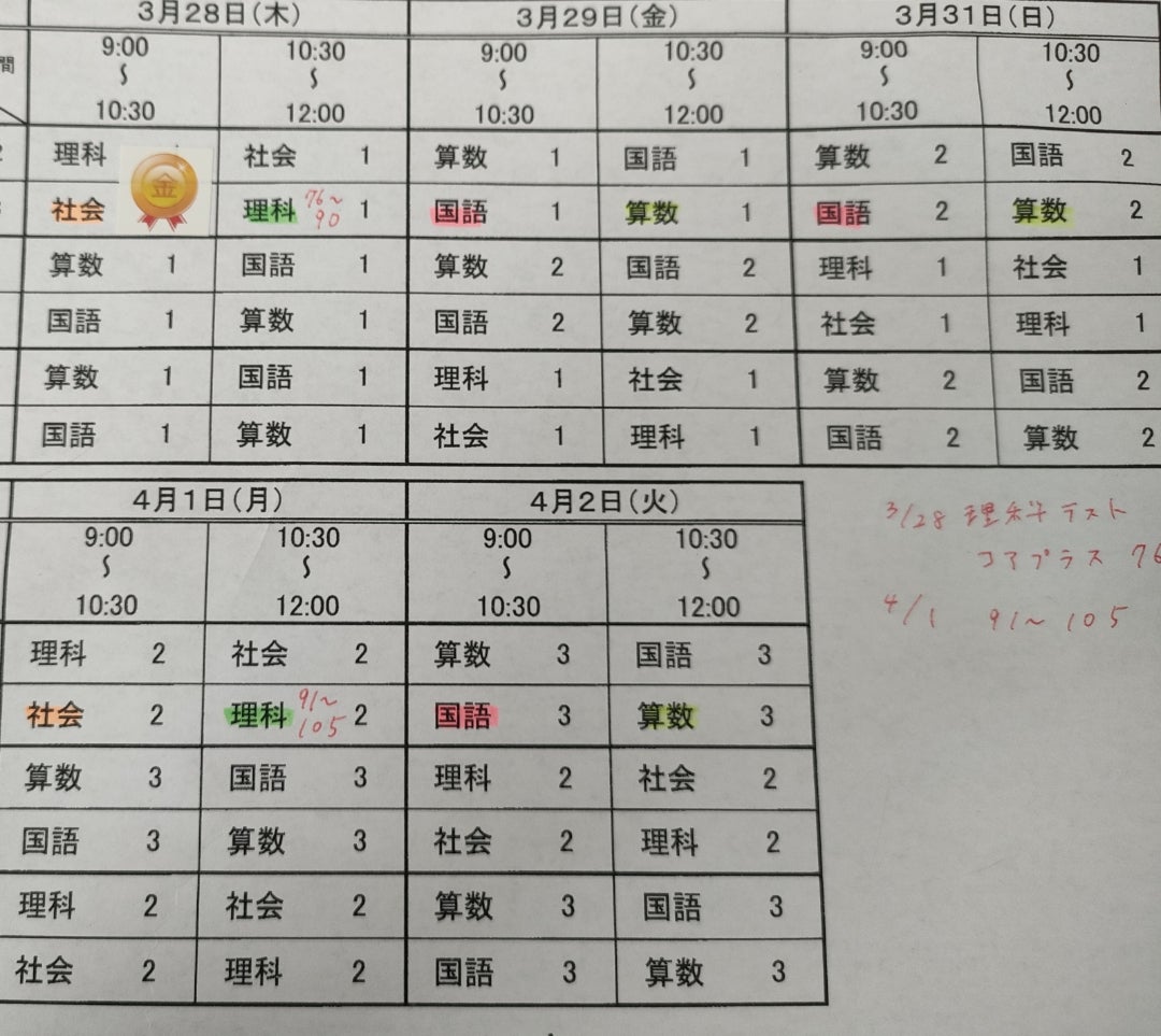 サピ春期講習三日目で破綻してサピに電話 | お金をかけず家庭学習で