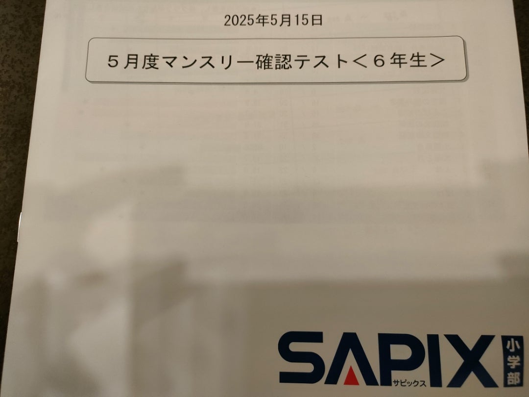 sapix6年生息子〜再び下位層に向かう | お金をかけず家庭学習で