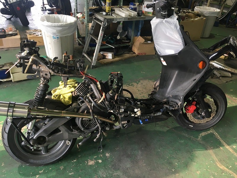 シグナスX 3型 160mmロンホイ取り付け | アディオのブログ