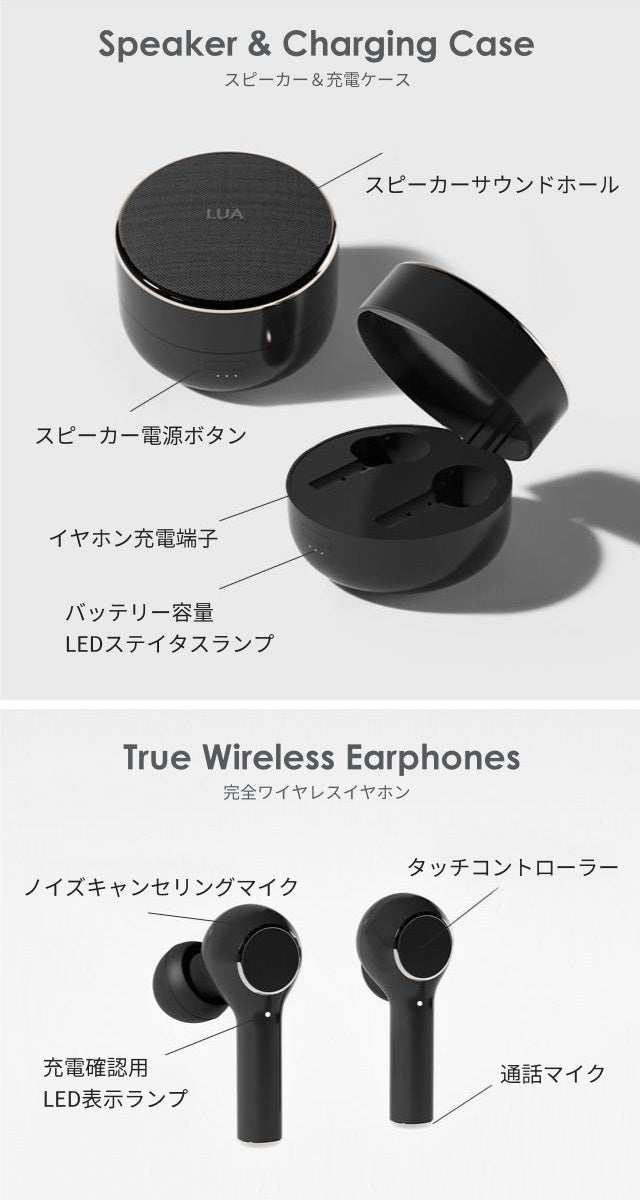 理想を実現したQUALCOMM搭載2in1完全ワイヤレスイヤホン＆スピーカー