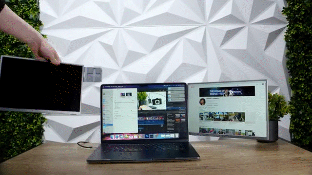 縦・横・上と変幻自在！2Kの美麗な極薄超軽量モニターが常識を覆す効率