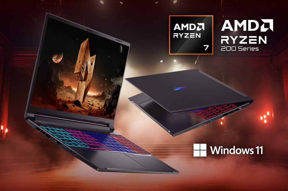 Acer Nitro V 16S AI Windows 11 Home Ryzen 7 260 RTX 5060 16GB