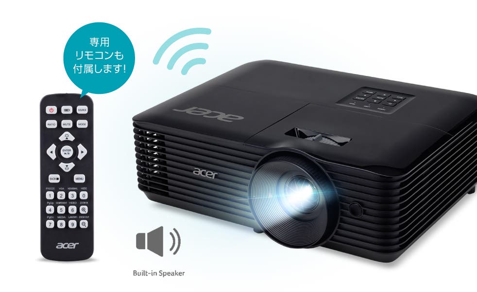 Acer プロジェクター DLP方式 SVGA 4800ANSIルーメン 240Wランプ 120Hz