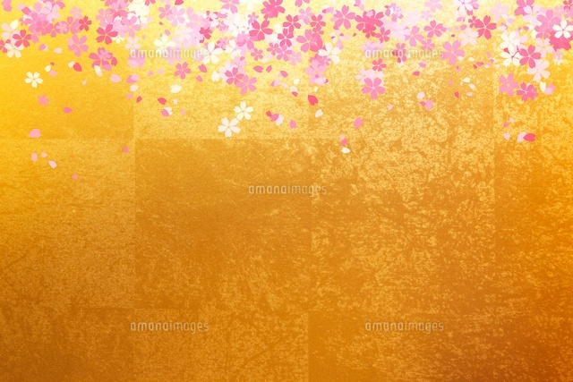 日本画 屏風 金色の背景 花 金屏風 日本画金屏風の製造/通信販売(通販