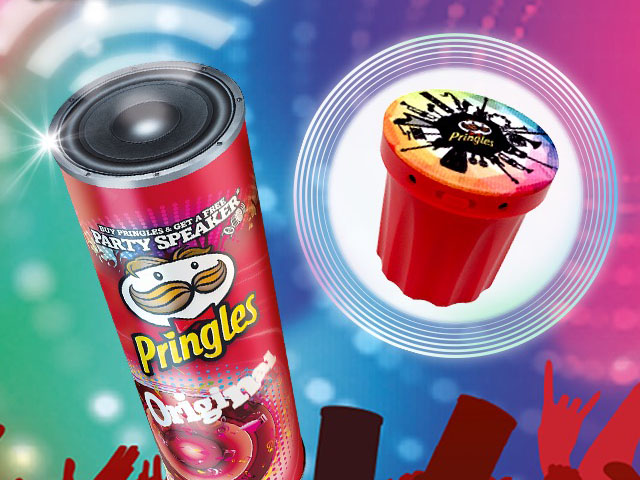 集めなきゃ！プリングルズ特製のbluetoothスピーカーが必ずもらえます