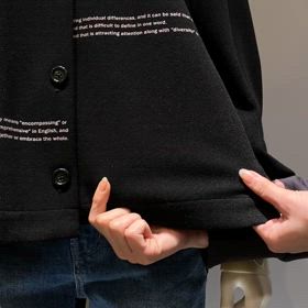 ayane エアリーニードルロゴプリントカーディガン！ | blume LA glück