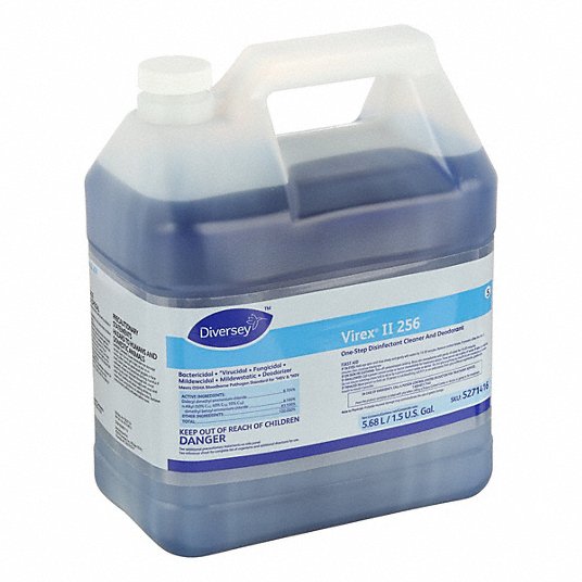 DIVERSEY, Virex® II 256, 5, One-Step Deodorizing Cleaner and