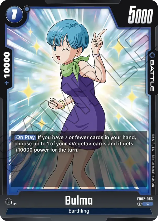 FP-061 Bulma Dragon Ball Super Card Game Fusion World Card