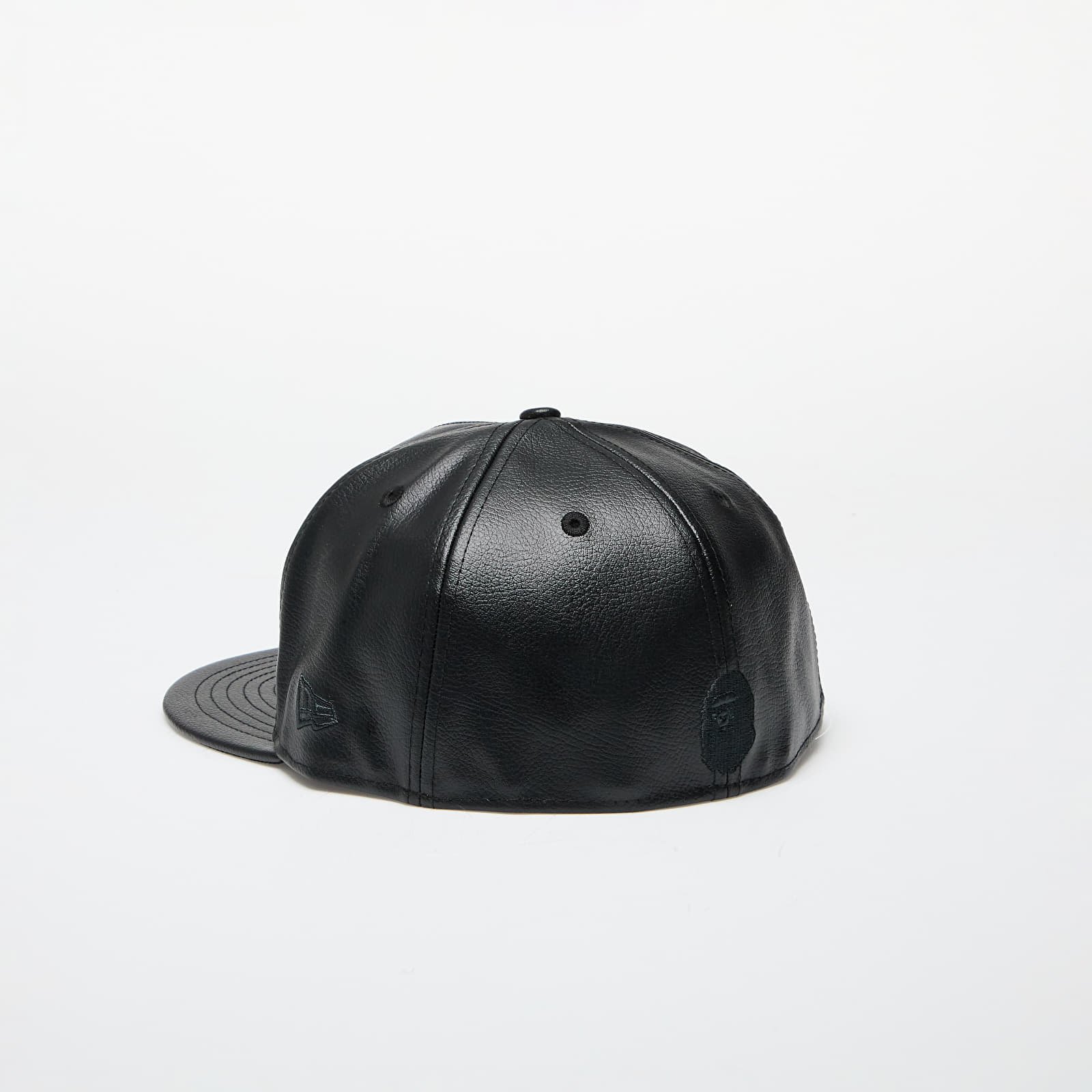 Caps A BATHING APE x New Era 59Fifty Leather Cap M Black