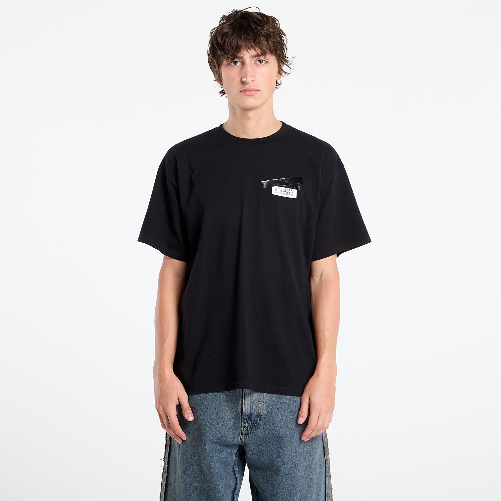 T-shirts MM6 Maison Margiela Trompe l'oeil T-Shirt Black
