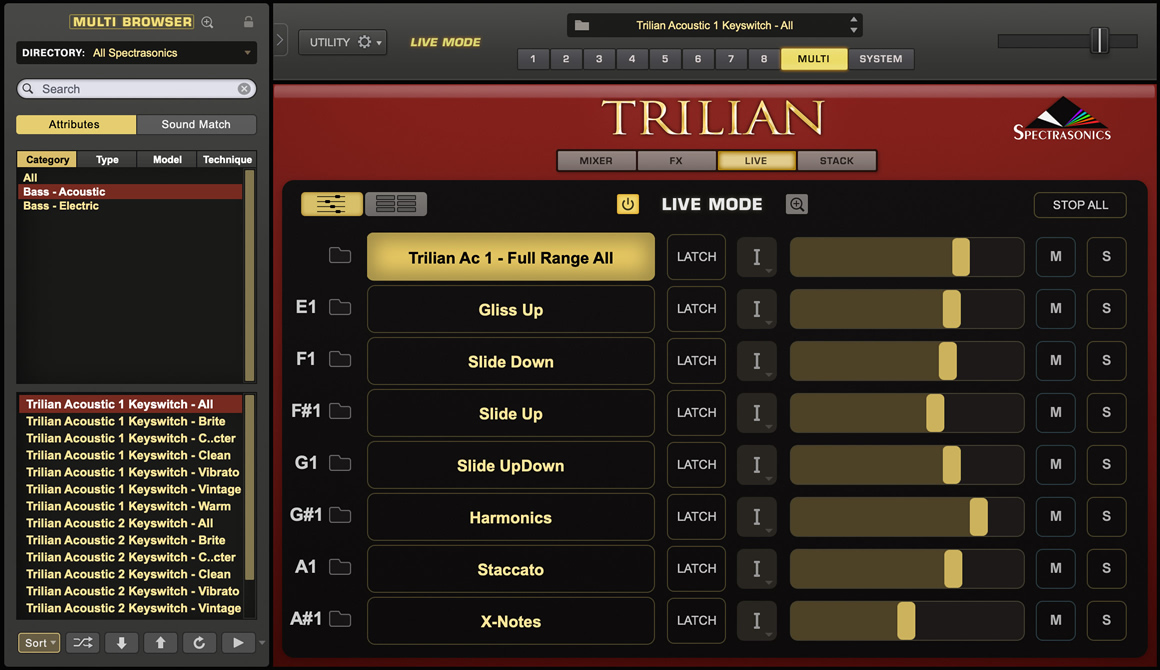Trilian by Spectrasonics - Total Bass Module Plugin VST VST3 Audio