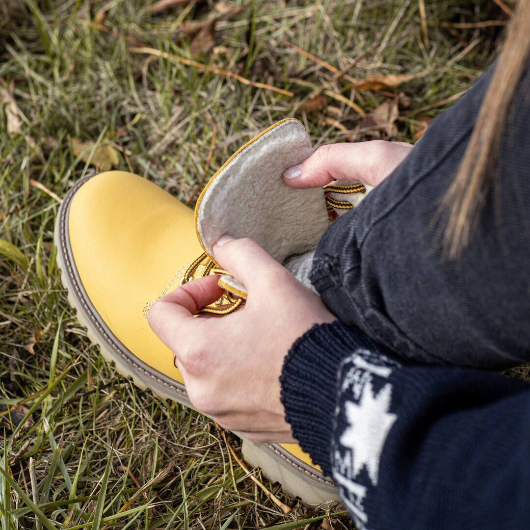 Fluffy farmer's boots Woolee - Woolville.com